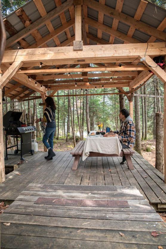 생로만 Aux Tipis De La Riviere Sauvage 빌라 외부 사진
